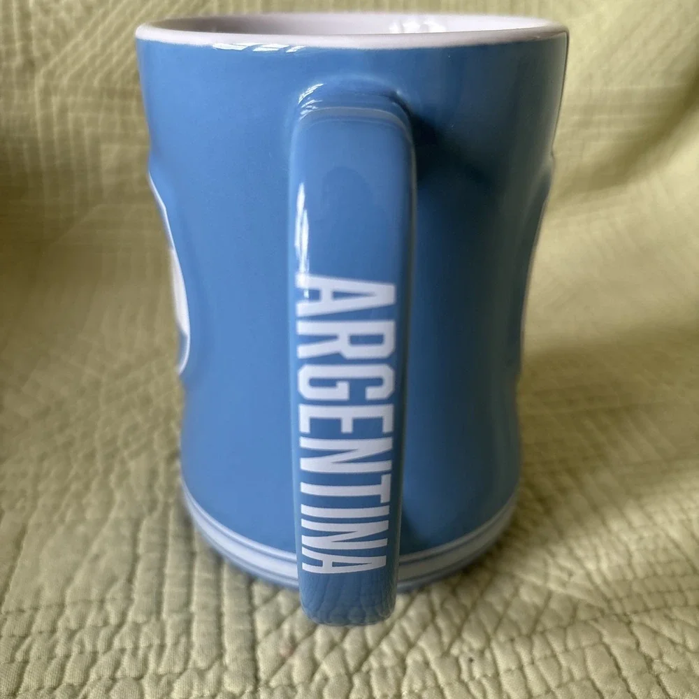Argentina Flag Logo Brands Ceramic Coffee Mug Blue Soccer Futbol C4770-C14RM